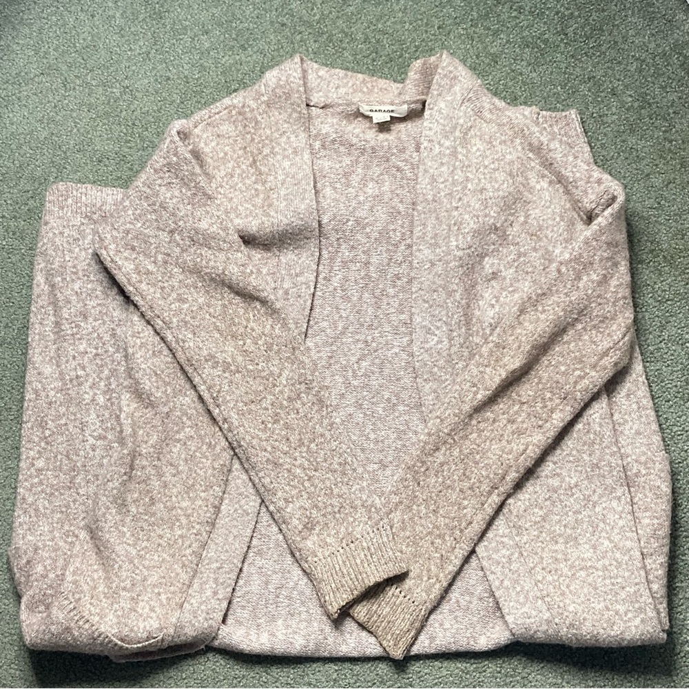 Women's Long Duster Cardigan Dusty Pinkish Beige